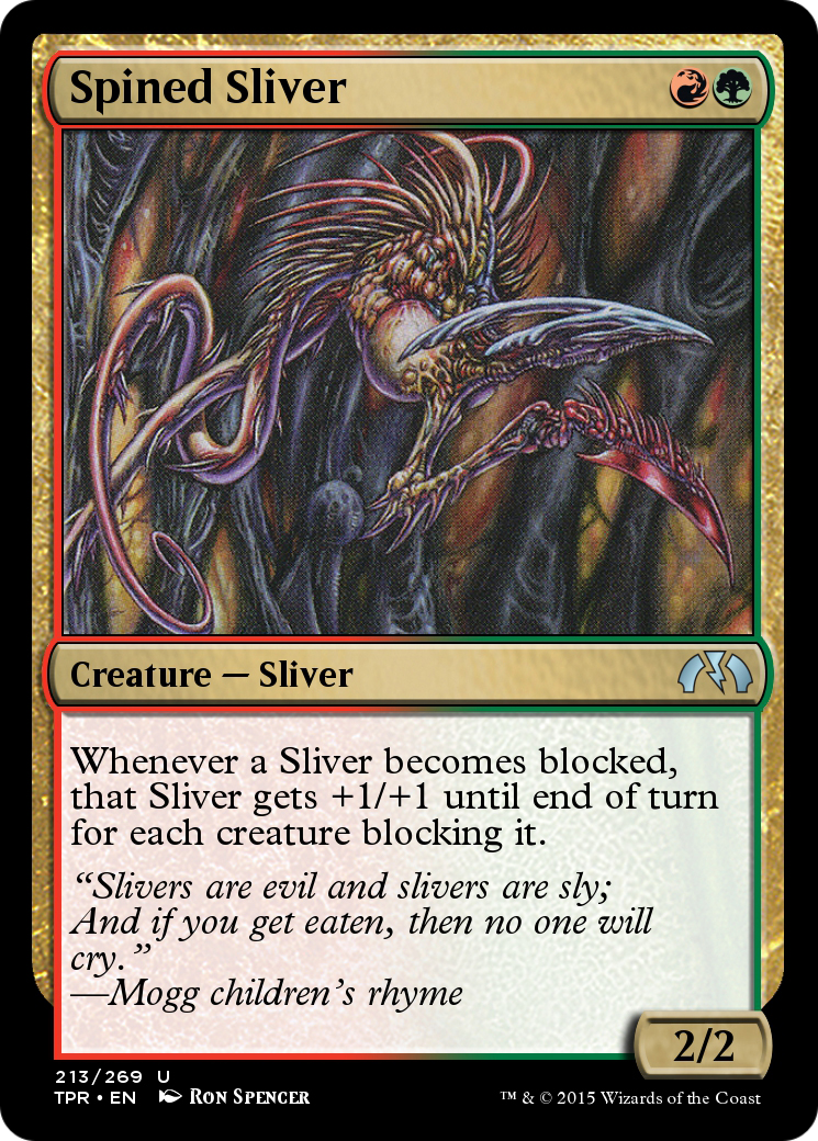 Spined Sliver (TPR-213) - Tempest Remastered Foil - Premium MTG Single from Wizards of the Coast - Just $0! Shop now at Game Crave Tournament Store