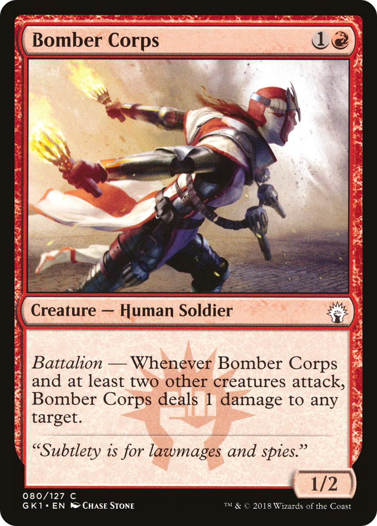 Bomber Corps (GK1-080) - GRN Guild Kit - Premium MTG Single from Wizards of the Coast - Just $0.25! Shop now at Game Crave Tournament Store