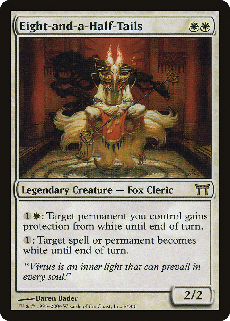 Eight-and-a-Half-Tails (CHK-008) - Champions of Kamigawa Foil - Premium MTG Single from Wizards of the Coast - Just $23.97! Shop now at Game Crave Tournament Store
