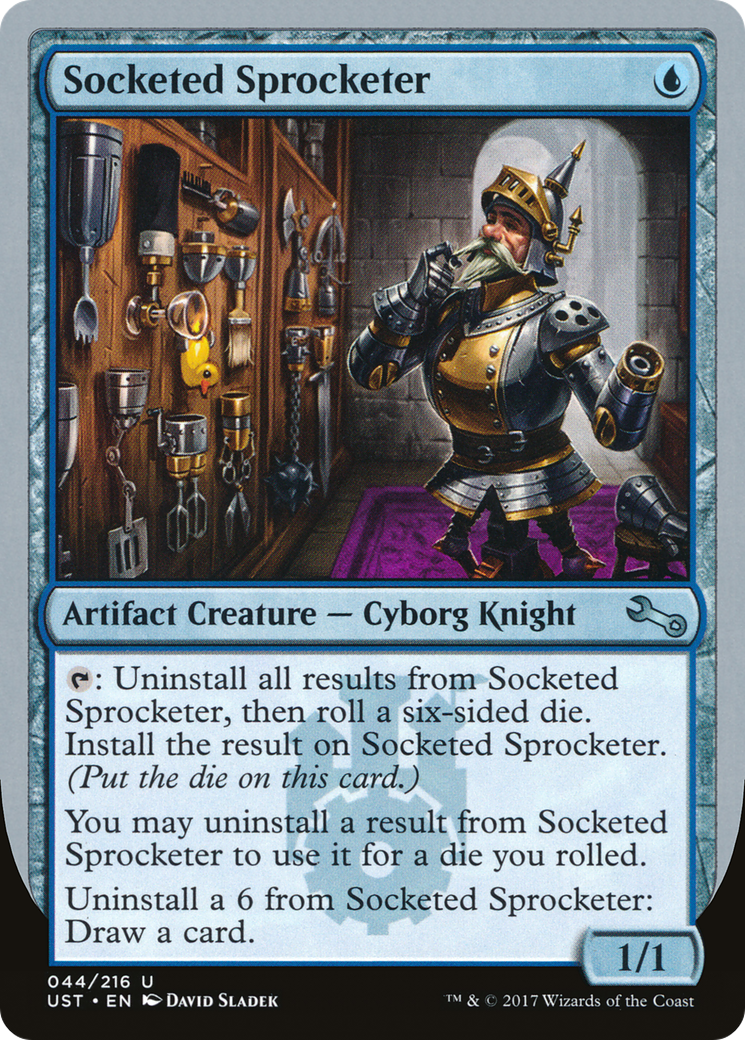 Socketed Sprocketer (UST-044) - Unstable Foil - Premium MTG Single from Wizards of the Coast - Just $0.31! Shop now at Game Crave Tournament Store