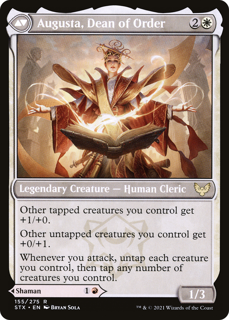 Plargg, Dean of Chaos // Augusta, Dean of Order (STX-155) - Strixhaven: School of Mages Foil - Premium MTG Single from Wizards of the Coast - Just $0.25! Shop now at Game Crave Tournament Store