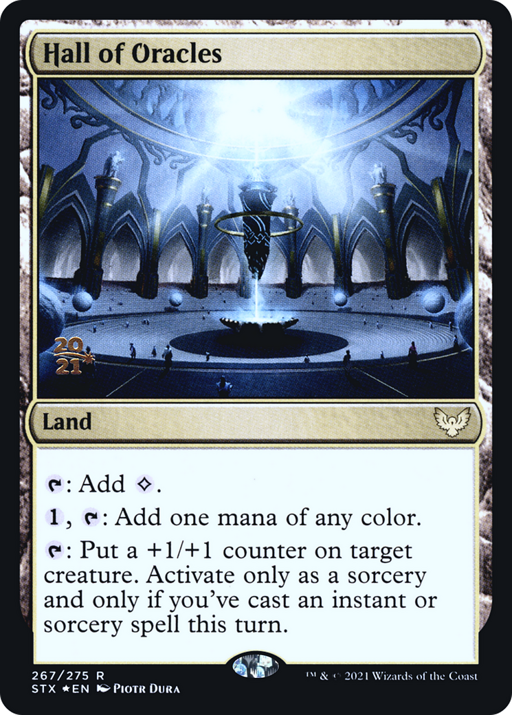Hall of Oracles (PSTX-267S) - Strixhaven: School of Mages Promos Foil - Premium MTG Single from Wizards of the Coast - Just $0.79! Shop now at Game Crave Tournament Store