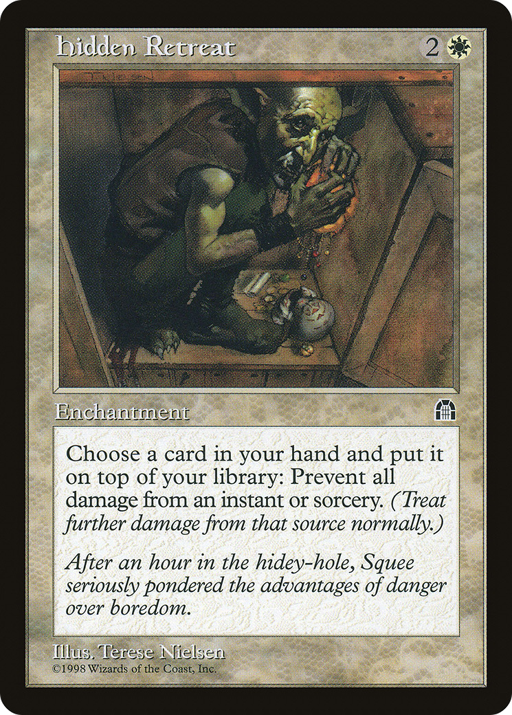 Hidden Retreat (STH-006) - Stronghold - Premium MTG Single from Wizards of the Coast - Just $0.87! Shop now at Game Crave Tournament Store