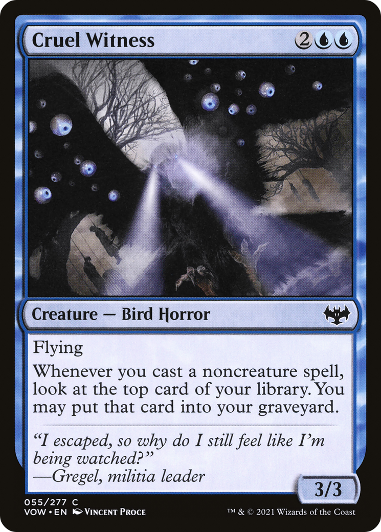 Cruel Witness (VOW-055) - Innistrad: Crimson Vow - Premium MTG Single from Wizards of the Coast - Just $0.25! Shop now at Game Crave Tournament Store