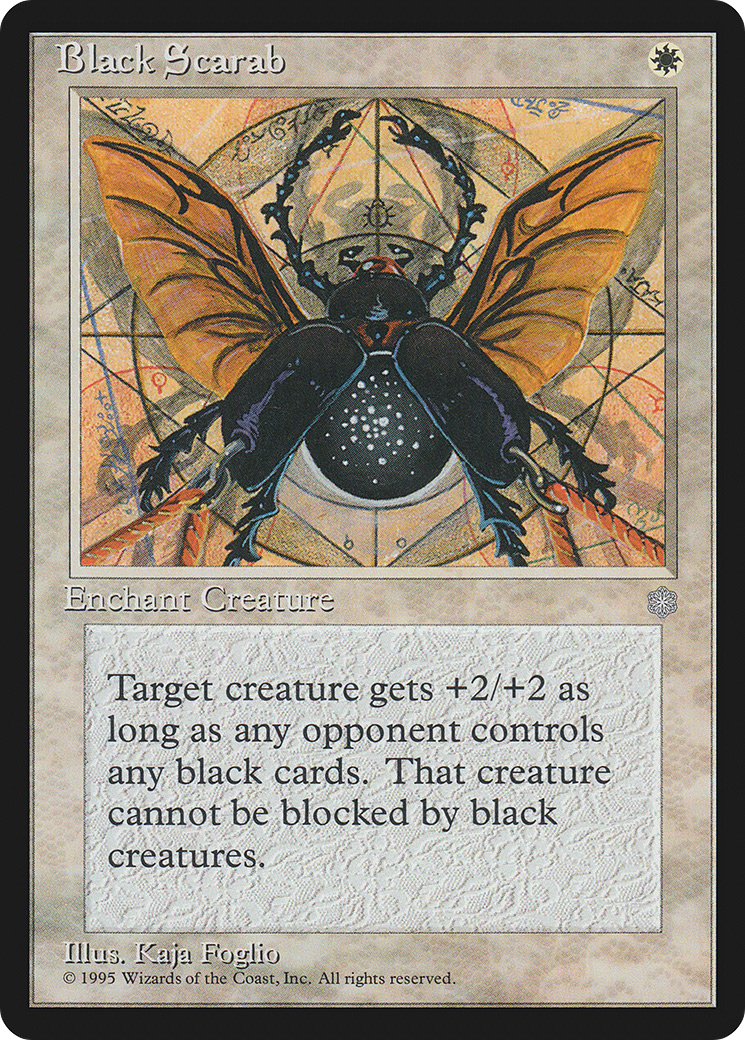 Black Scarab (ICE-006) - Ice Age - Premium MTG Single from Wizards of the Coast - Just $0.08! Shop now at Game Crave Tournament Store