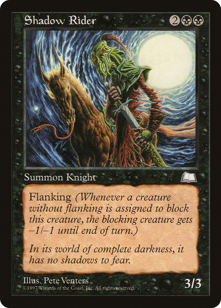 Shadow Rider (WTH-079) - Weatherlight - Premium MTG Single from Wizards of the Coast - Just $0.08! Shop now at Game Crave Tournament Store
