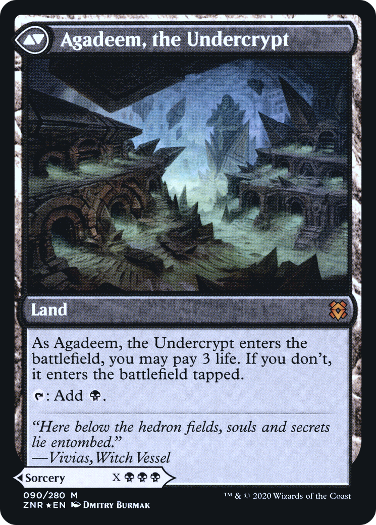 Agadeem's Awakening // Agadeem, the Undercrypt (PZNR-90S) - Zendikar Rising Promos Foil - Premium MTG Single from Wizards of the Coast - Just $7.16! Shop now at Game Crave Tournament Store