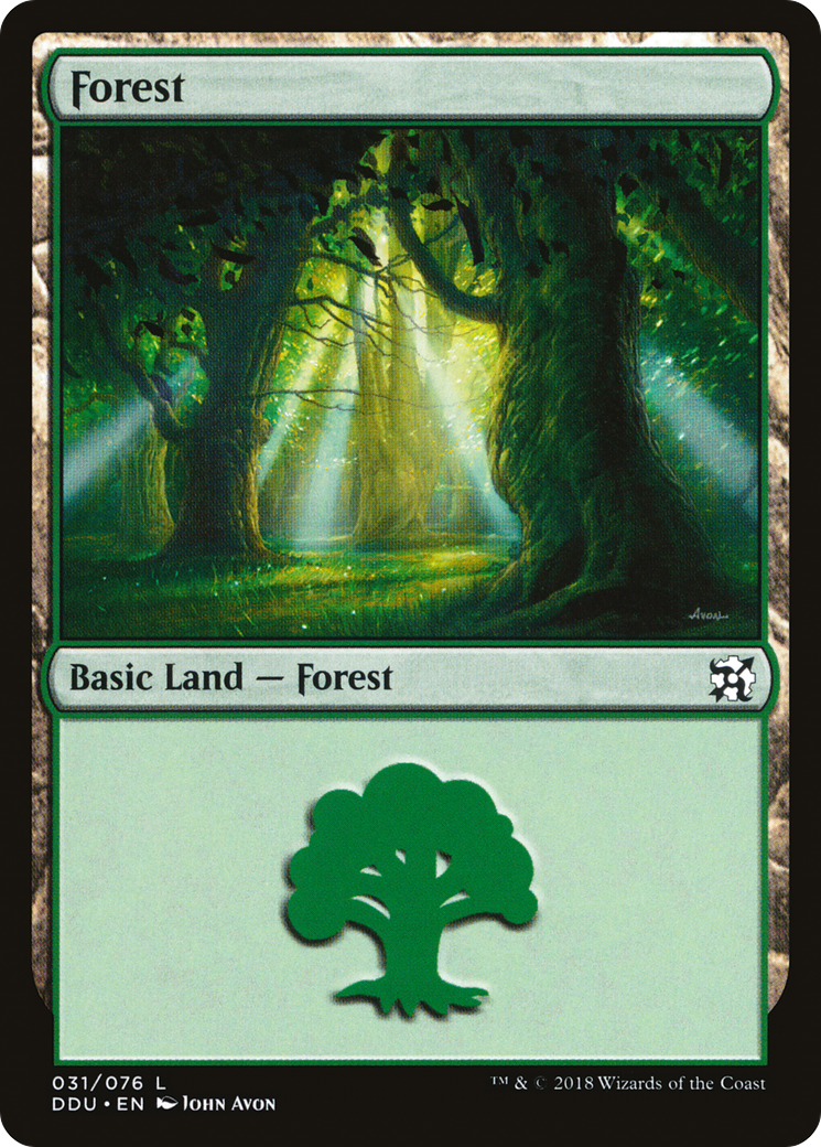 Forest (DDU-031) - Duel Decks: Elves vs. Inventors - Premium MTG Single from Wizards of the Coast - Just $0.08! Shop now at Game Crave Tournament Store