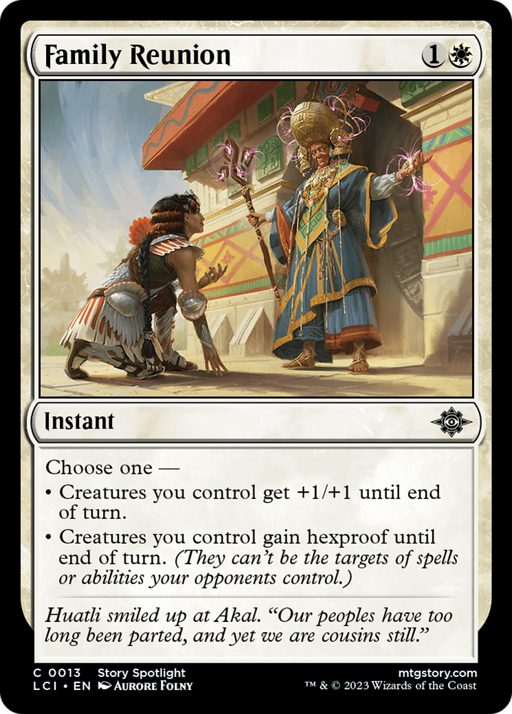 Family Reunion (LCI-013) - The Lost Caverns of Ixalan Foil - Premium MTG Single from Wizards of the Coast - Just $0.08! Shop now at Game Crave Tournament Store