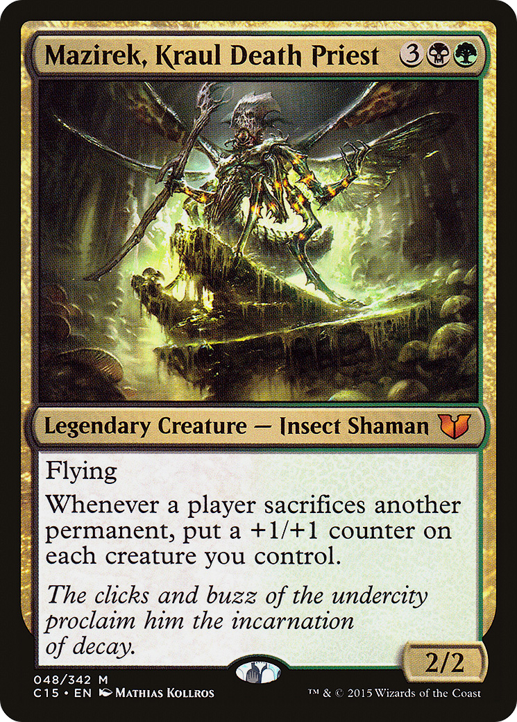Mazirek, Kraul Death Priest (C15-048) - Commander 2015 - Premium MTG Single from Wizards of the Coast - Just $1.25! Shop now at Game Crave Tournament Store