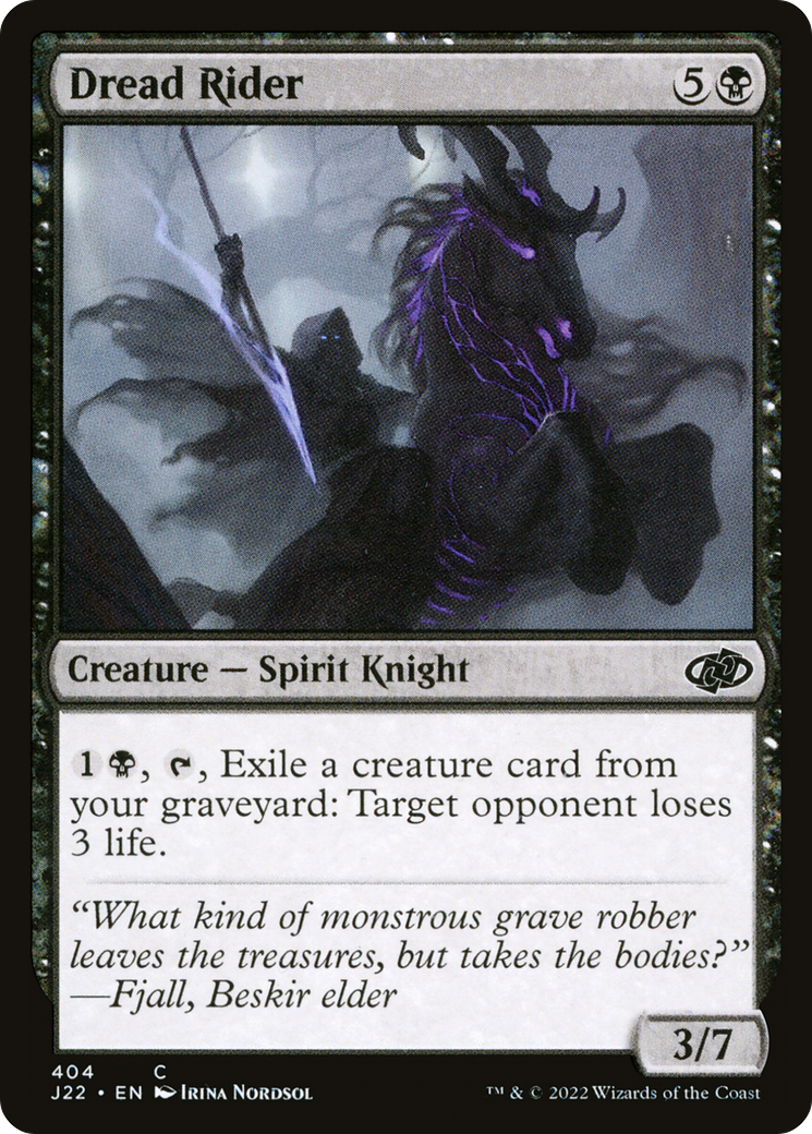 Dread Rider (J22-404) - Jumpstart 2022 - Premium MTG Single from Wizards of the Coast - Just $0.08! Shop now at Game Crave Tournament Store