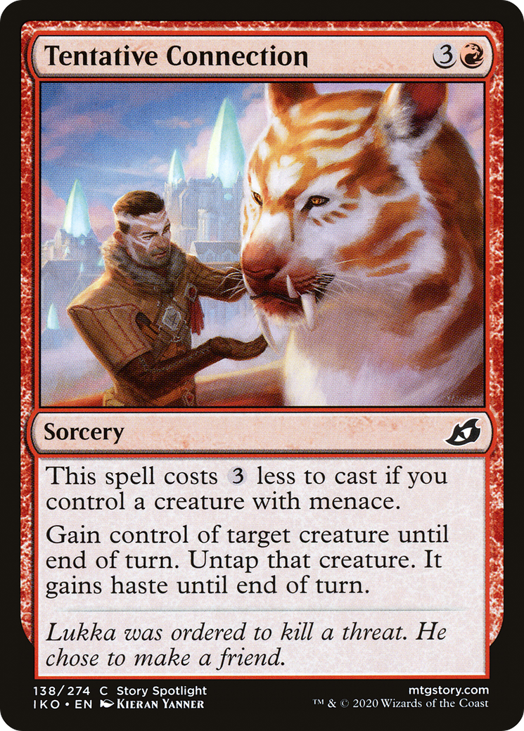 Tentative Connection (IKO-138) - Ikoria: Lair of Behemoths - Premium MTG Single from Wizards of the Coast - Just $0.25! Shop now at Game Crave Tournament Store