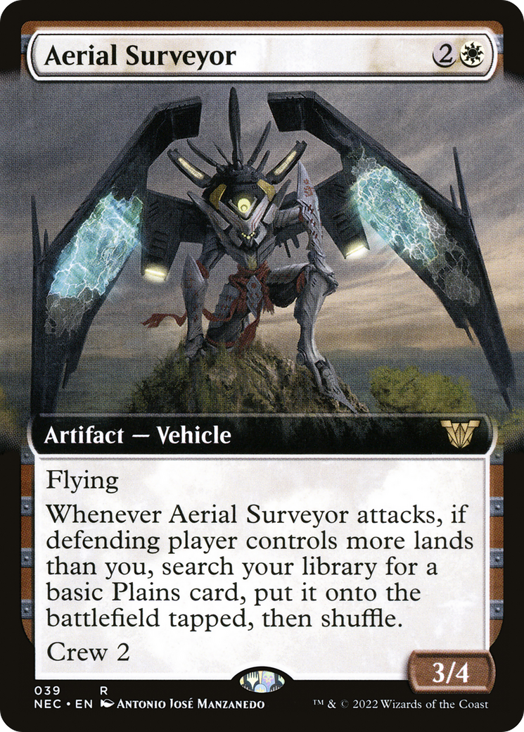 Aerial Surveyor (NEC-039) - Neon Dynasty Commander: (Extended Art) - Premium MTG Single from Wizards of the Coast - Just $0.18! Shop now at Game Crave Tournament Store