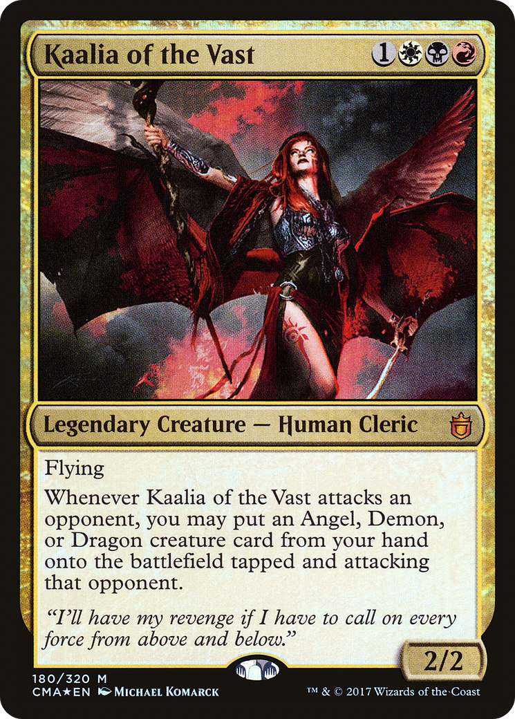 Kaalia of the Vast (CMA-180) - Commander Anthology Foil - Premium MTG Single from Wizards of the Coast - Just $1.23! Shop now at Game Crave Tournament Store