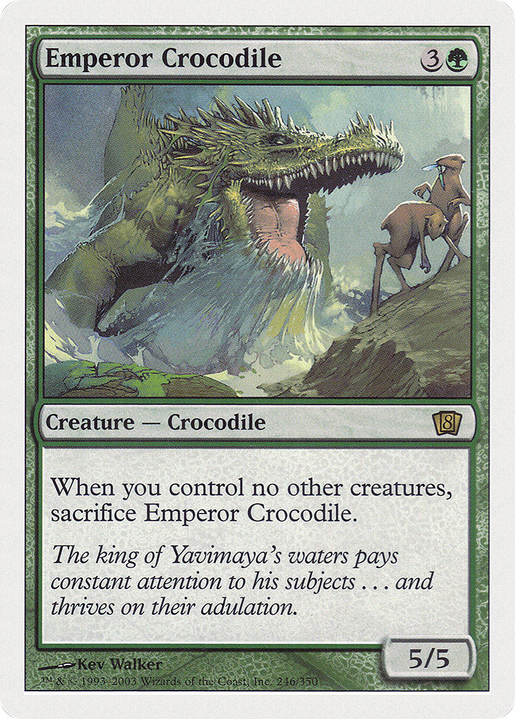 Emperor Crocodile (8ED-246) - Eighth Edition - Premium MTG Single from Wizards of the Coast - Just $0.25! Shop now at Game Crave Tournament Store