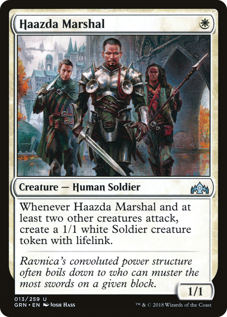 Haazda Marshal (GRN-013) - Guilds of Ravnica Foil - Premium MTG Single from Wizards of the Coast - Just $0.54! Shop now at Game Crave Tournament Store