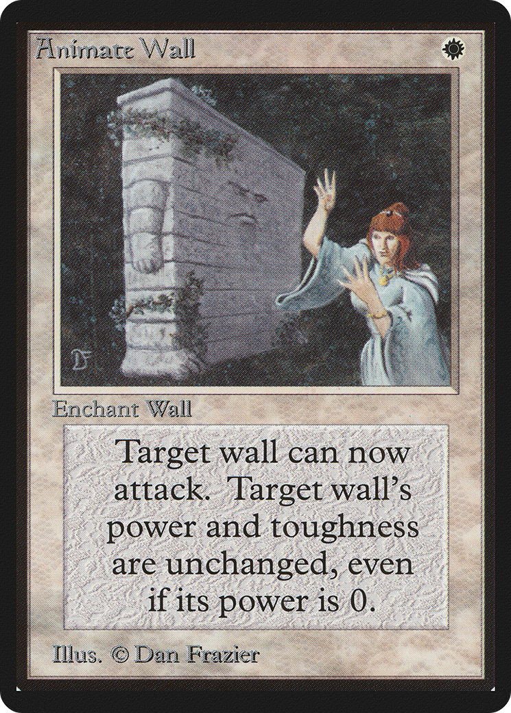 Animate Wall (LEB-001) - Limited Edition Beta - Premium MTG Single from Wizards of the Coast - Just $106.91! Shop now at Game Crave Tournament Store
