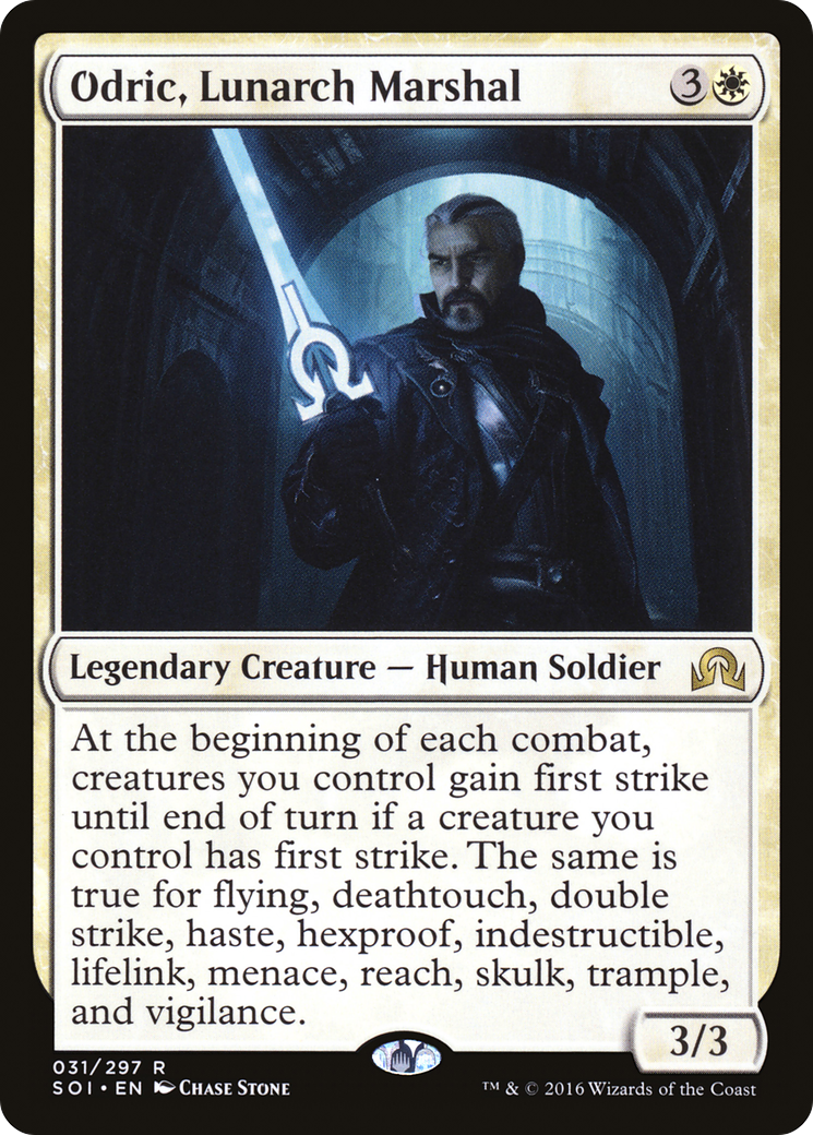 Odric, Lunarch Marshal (SOI-031) - Shadows over Innistrad - Premium MTG Single from Wizards of the Coast - Just $0.09! Shop now at Game Crave Tournament Store