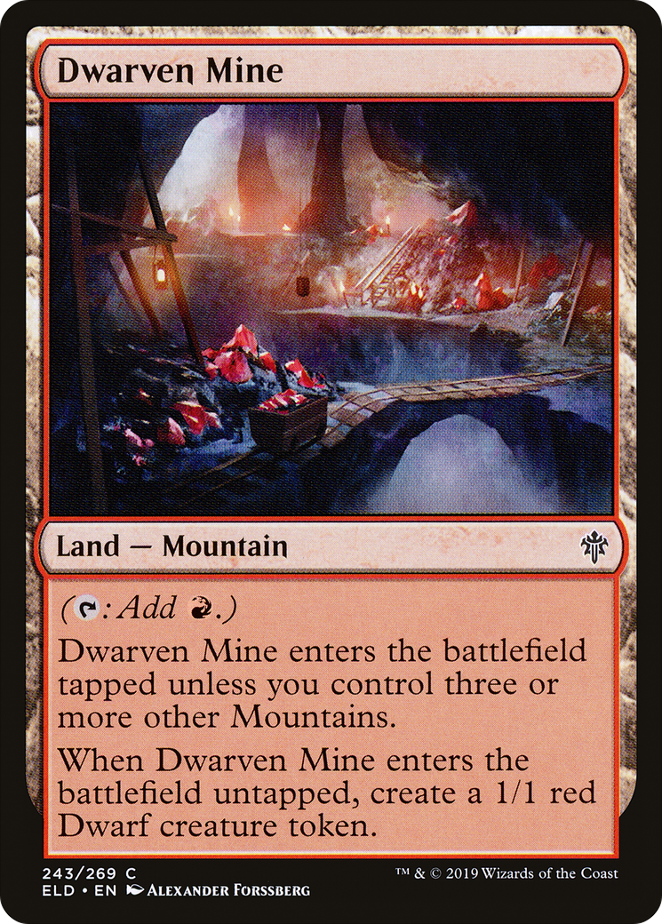 Dwarven Mine (ELD-243) - Throne of Eldraine Foil - Premium MTG Single from Wizards of the Coast - Just $0.68! Shop now at Game Crave Tournament Store