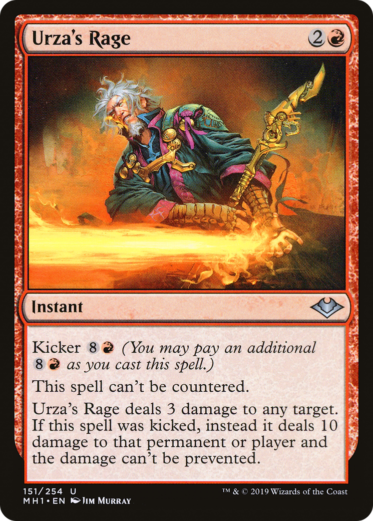 Urza's Rage (MH1-151) - Modern Horizons - Premium MTG Single from Wizards of the Coast - Just $0.25! Shop now at Game Crave Tournament Store