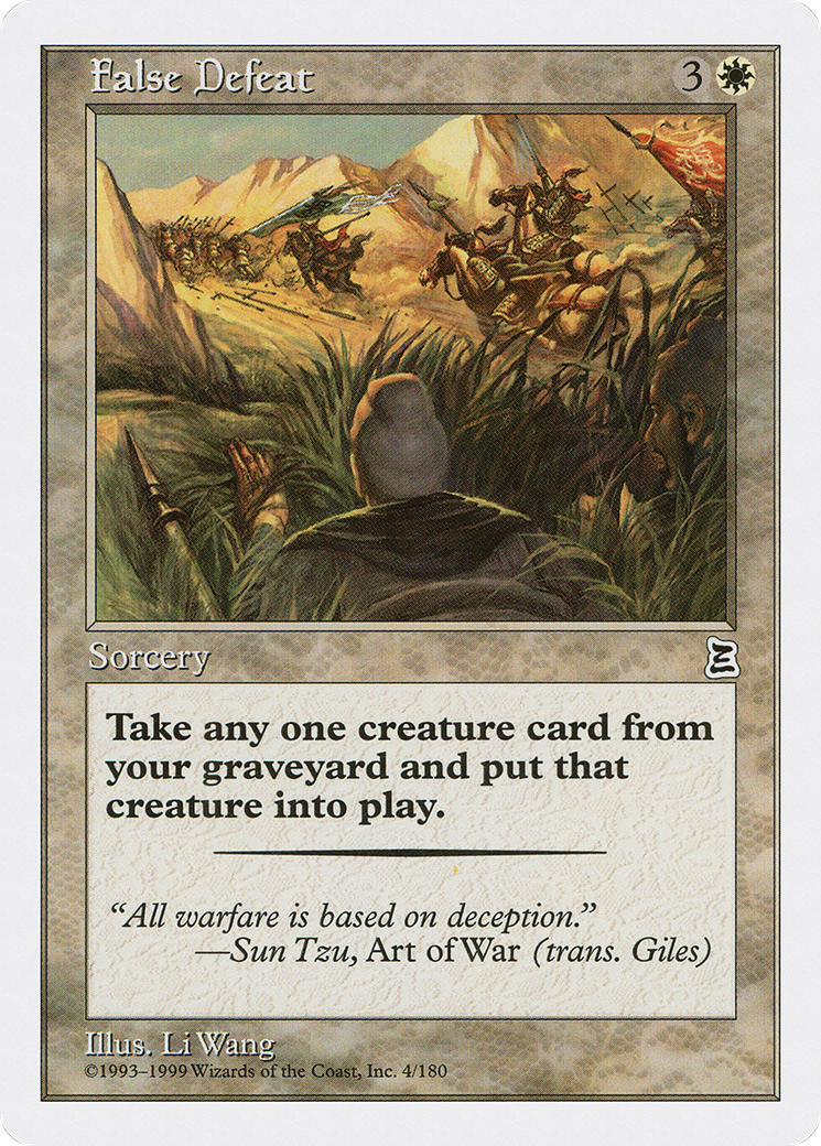 False Defeat (PTK-004) - Portal Three Kingdoms - Premium MTG Single from Wizards of the Coast - Just $2.51! Shop now at Game Crave Tournament Store