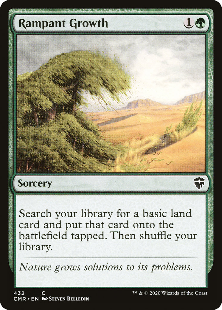 Rampant Growth (CMR-432) - Commander Legends - Premium MTG Single from Wizards of the Coast - Just $0.10! Shop now at Game Crave Tournament Store