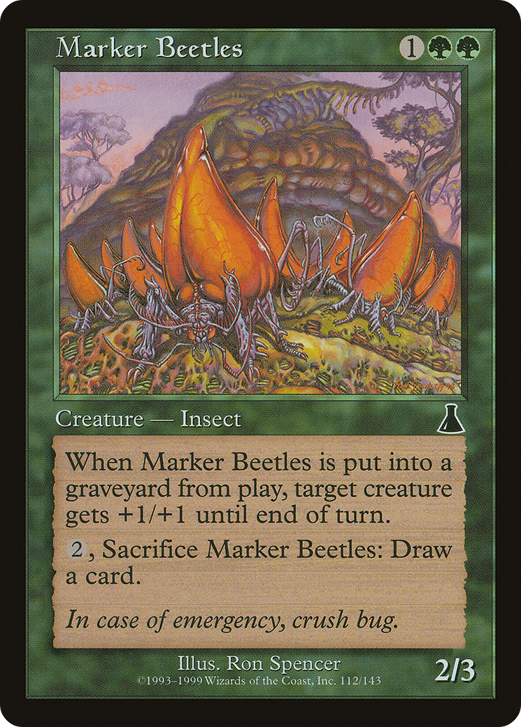 Marker Beetles (UDS-112) - Urza's Destiny Foil - Premium MTG Single from Wizards of the Coast - Just $0.25! Shop now at Game Crave Tournament Store