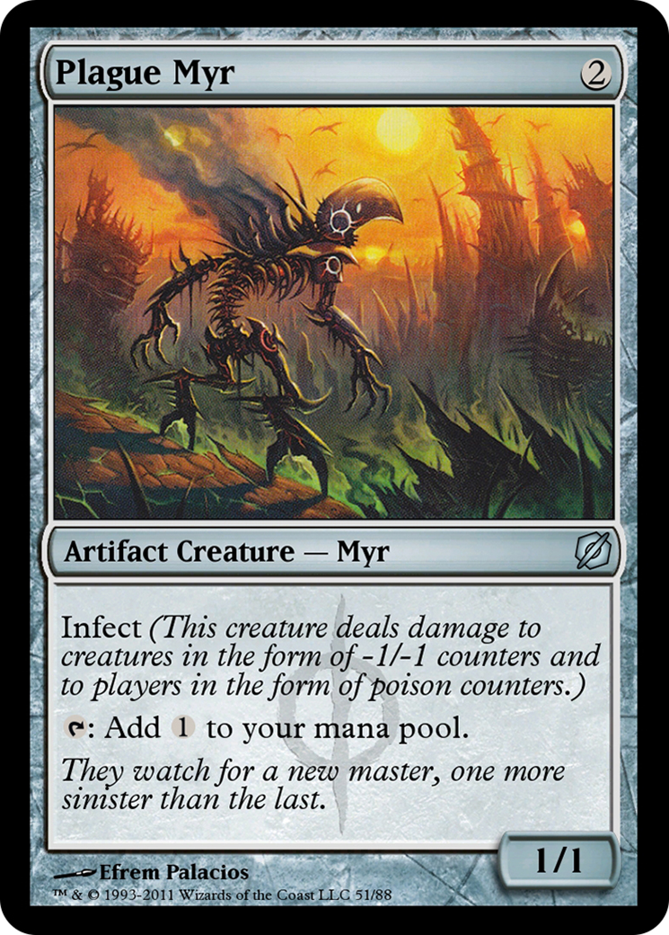 Plague Myr (TD2-051) - Duel Decks: Mirrodin Pure vs. New Phyrexia - Premium MTG Single from Wizards of the Coast - Just $0! Shop now at Game Crave Tournament Store