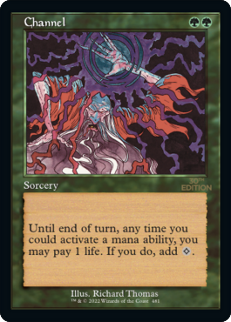 Channel (30A-481) - 30th Anniversary Edition - Premium MTG Single from Wizards of the Coast - Just $19.20! Shop now at Game Crave Tournament Store