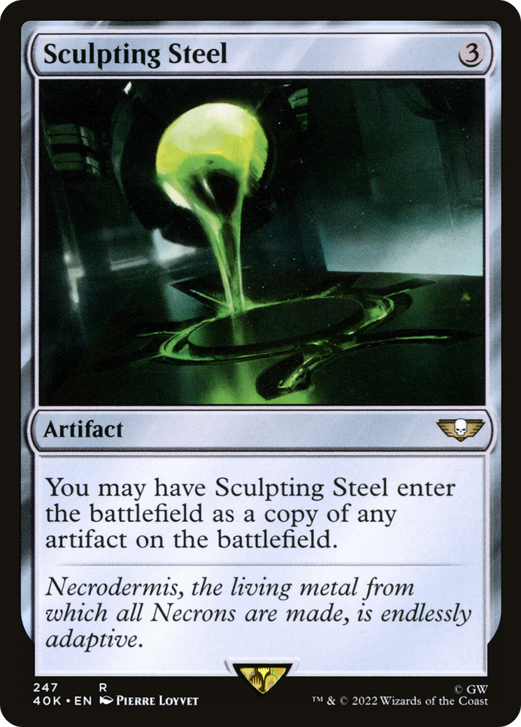 Sculpting Steel (40K-247) - Warhammer 40,000 Commander - Premium MTG Single from Wizards of the Coast - Just $0.34! Shop now at Game Crave Tournament Store