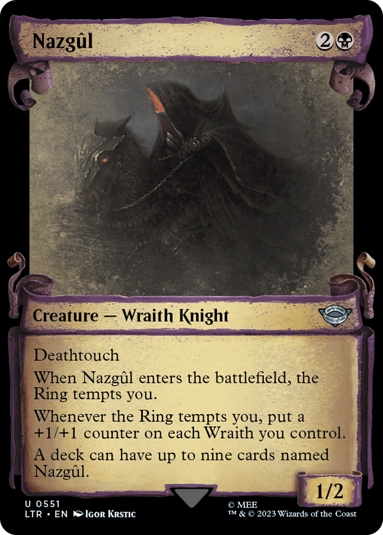 Game Crave Tournament Store - Nazgl (LTR-551) - The Lord of the Rings: Tales of Middle-earth: (Showcase) Foil Game Crave Tournament Store - Nazgl (LTR-551) - The Lord of the Rings: Tales of Middle-earth: (Showcase) Foil