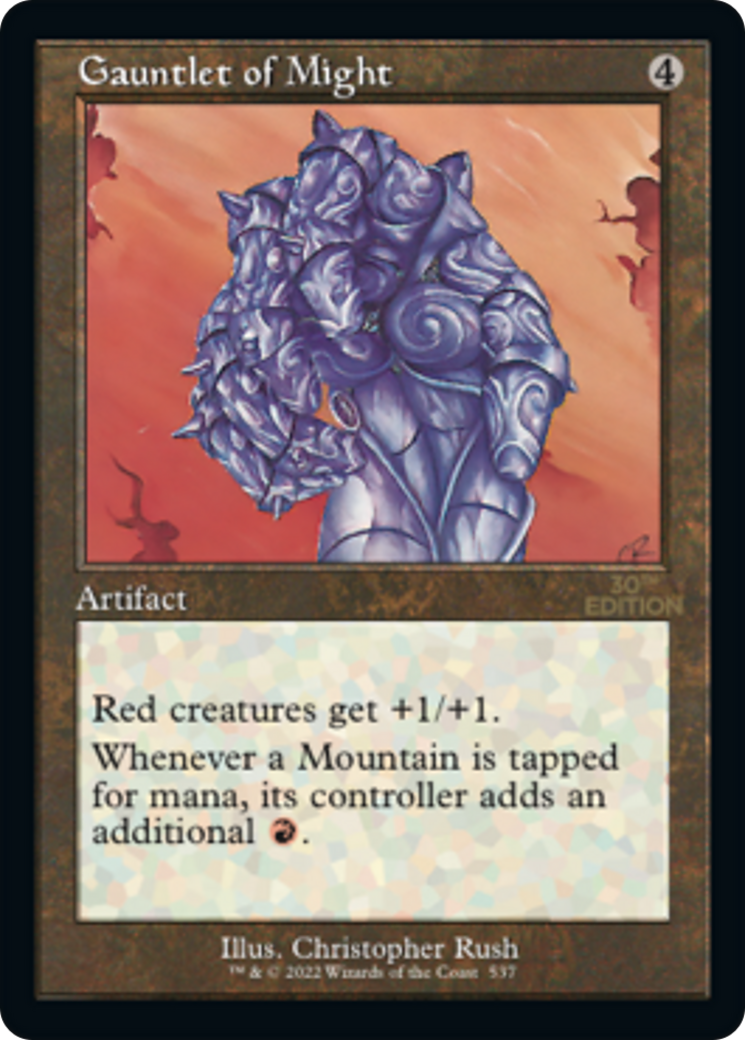 Gauntlet of Might (30A-537) - 30th Anniversary Edition - Premium MTG Single from Wizards of the Coast - Just $636.78! Shop now at Game Crave Tournament Store