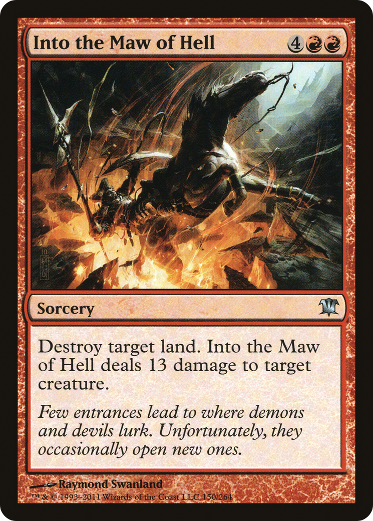 Into the Maw of Hell (ISD-150) - Innistrad Foil - Premium MTG Single from Wizards of the Coast - Just $0.90! Shop now at Game Crave Tournament Store