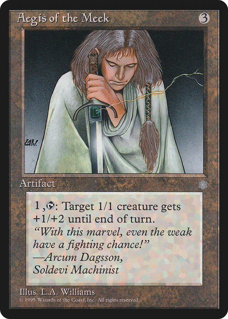 Aegis of the Meek (ICE-307) - Ice Age - Premium MTG Single from Wizards of the Coast - Just $0.15! Shop now at Game Crave Tournament Store