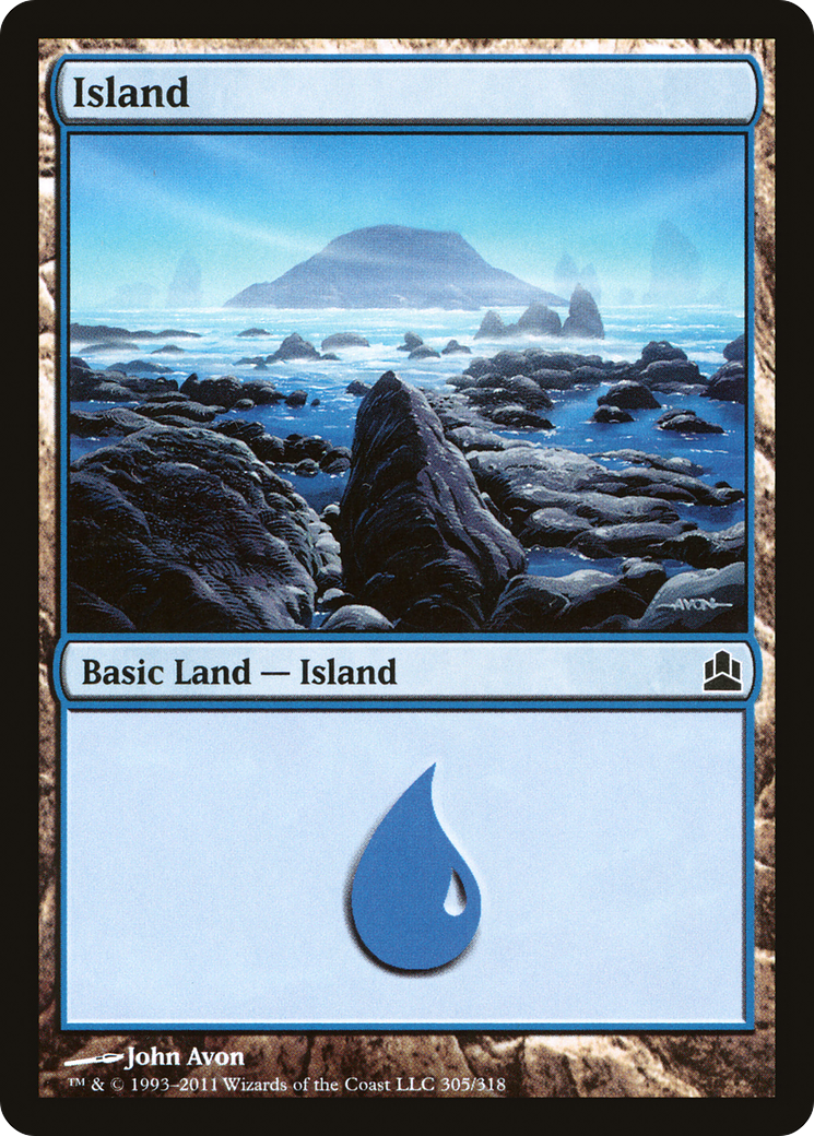 Island (CMD-305) - Commander 2011 - Premium MTG Single from Wizards of the Coast - Just $0.08! Shop now at Game Crave Tournament Store