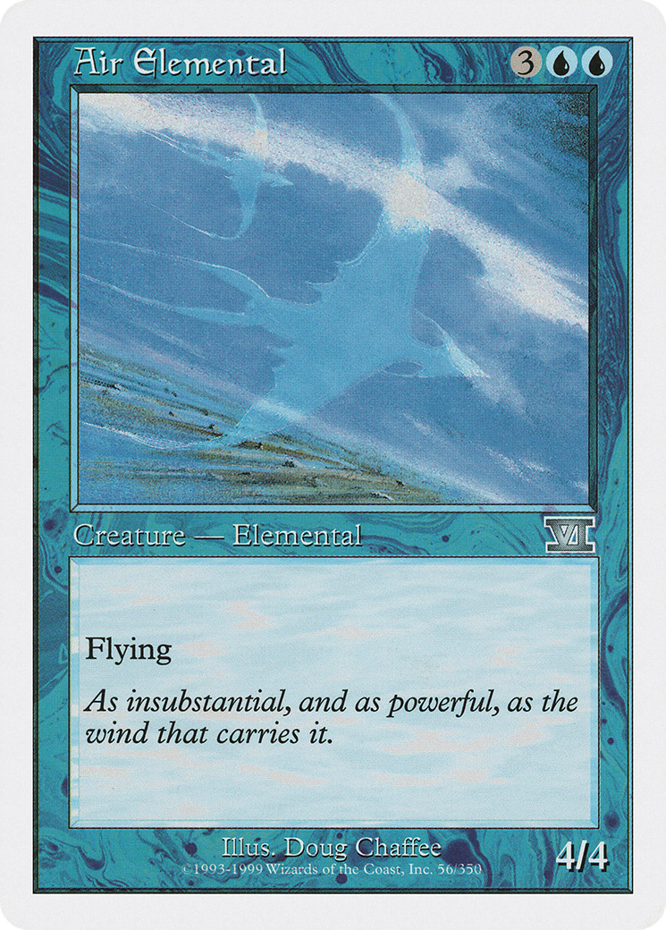 Air Elemental (6ED-056) - Classic Sixth Edition - Premium MTG Single from Wizards of the Coast - Just $0.08! Shop now at Game Crave Tournament Store