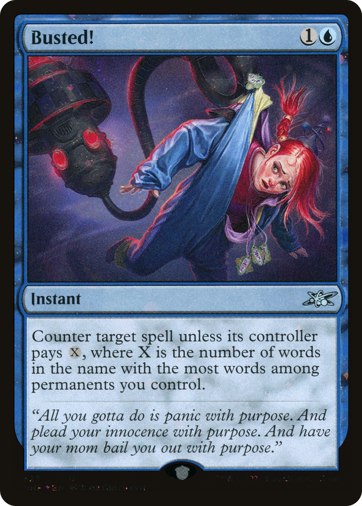 Busted! (UNF-327) - Unfinity Foil - Premium MTG Single from Wizards of the Coast - Just $0.12! Shop now at Game Crave Tournament Store