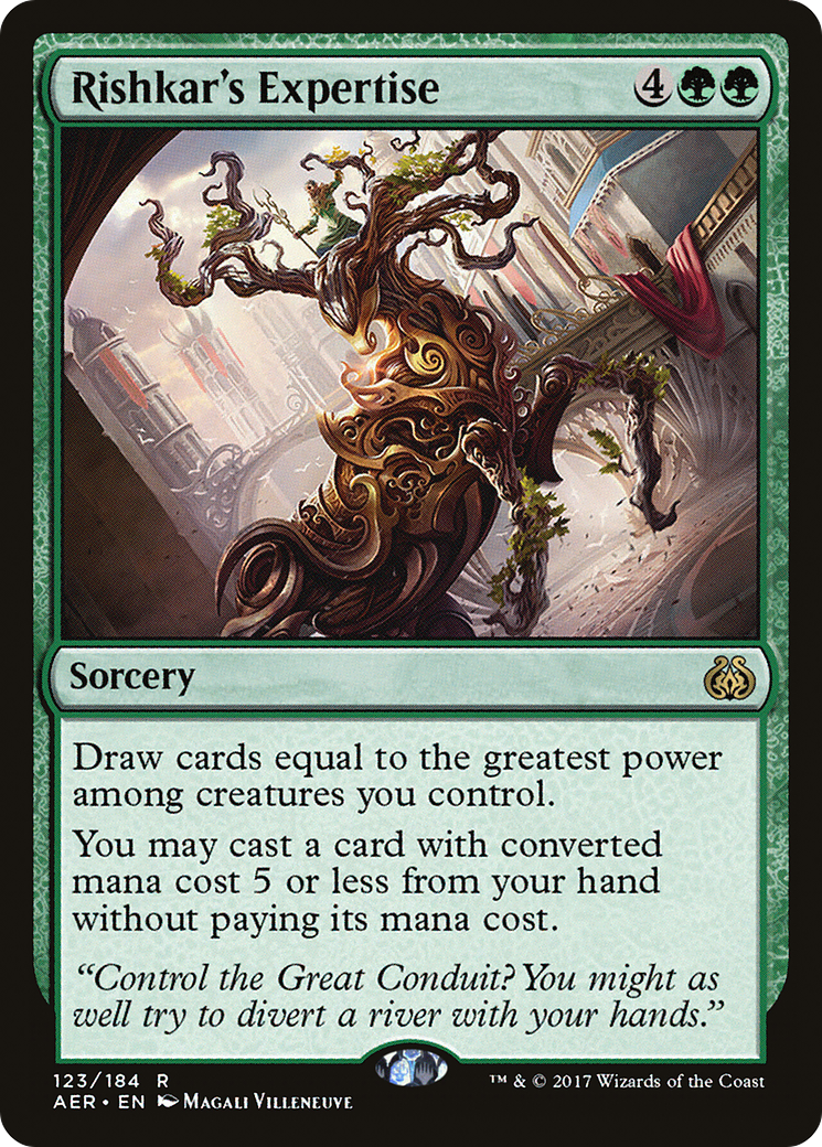 Rishkar's Expertise (AER-123) - Aether Revolt - Premium MTG Single from Wizards of the Coast - Just $0.45! Shop now at Game Crave Tournament Store