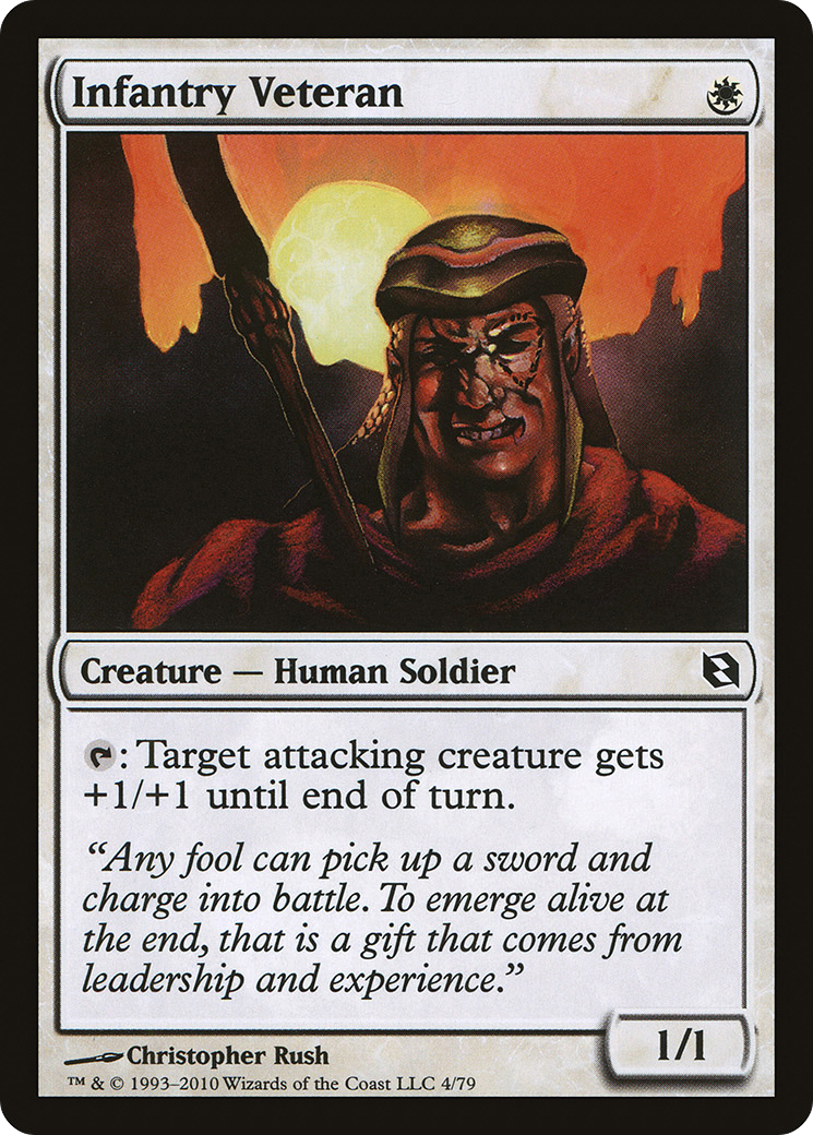 Infantry Veteran (DDF-004) - Duel Decks: Elspeth vs. Tezzeret - Premium MTG Single from Wizards of the Coast - Just $0.08! Shop now at Game Crave Tournament Store