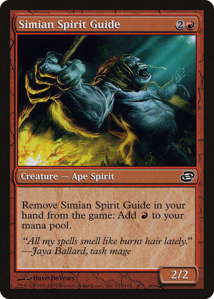 Simian Spirit Guide (PLC-122) - Planar Chaos: (colorshifted) Foil - Premium MTG Single from Wizards of the Coast - Just $16.49! Shop now at Game Crave Tournament Store