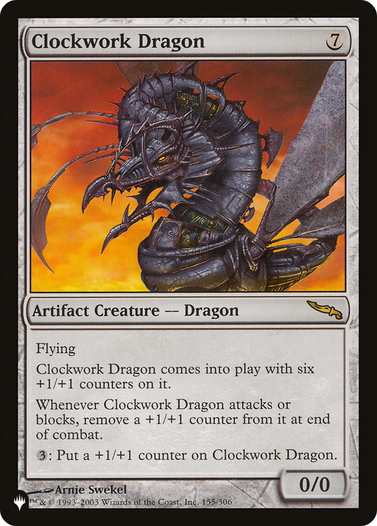 Clockwork Dragon (PLIST-802) - The List - Premium MTG Single from Wizards of the Coast - Just $0.08! Shop now at Game Crave Tournament Store