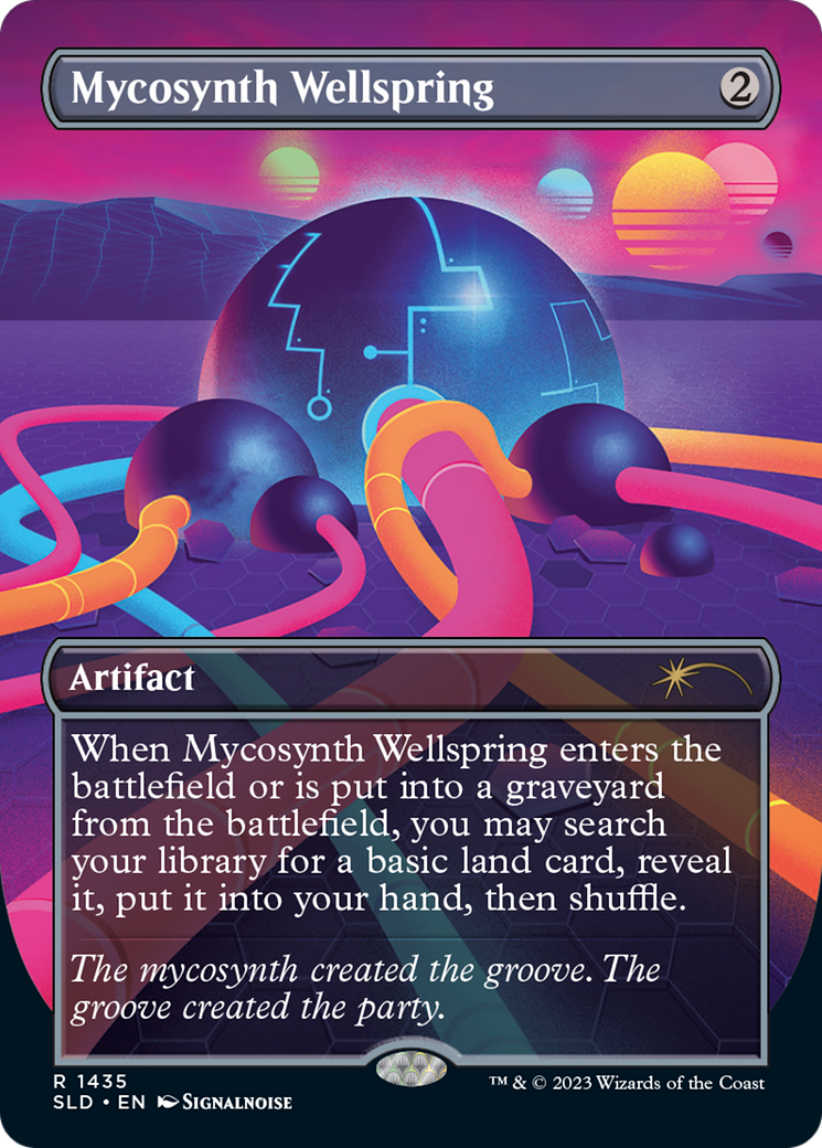 Mycosynth Wellspring (SLD-1435) - Secret Lair Drop (Borderless) Foil - Premium MTG Single from Wizards of the Coast - Just $4.86! Shop now at Game Crave Tournament Store