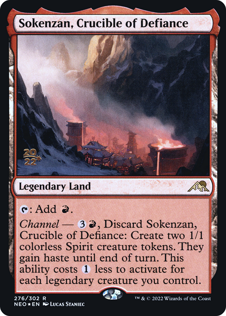 Sokenzan, Crucible of Defiance (PNEO-276S) - Kamigawa: Neon Dynasty Promos Foil - Premium MTG Single from Wizards of the Coast - Just $3.31! Shop now at Game Crave Tournament Store