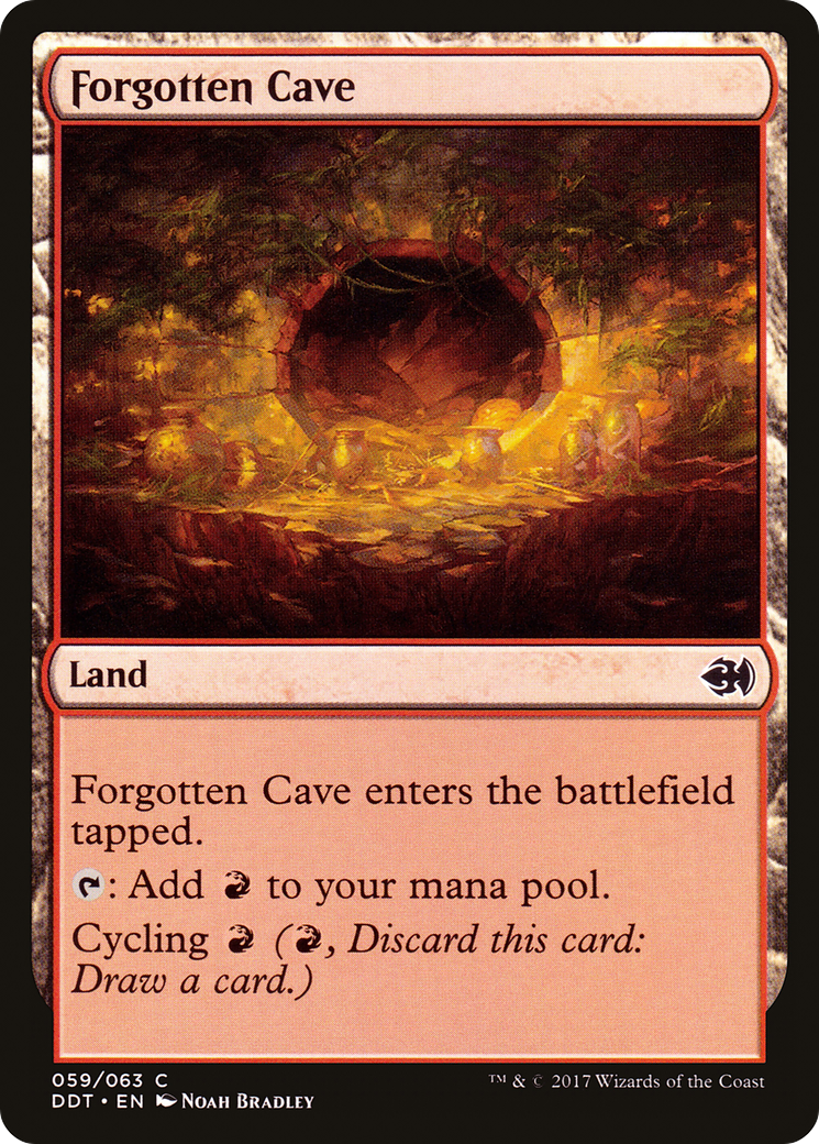 Forgotten Cave (DDT-059) - Duel Decks: Merfolk vs. Goblins - Premium MTG Single from Wizards of the Coast - Just $0.08! Shop now at Game Crave Tournament Store