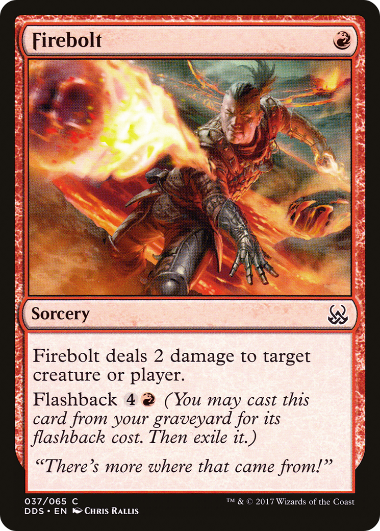 Firebolt (DDS-037) - Duel Decks: Mind vs. Might - Premium MTG Single from Wizards of the Coast - Just $0.25! Shop now at Game Crave Tournament Store