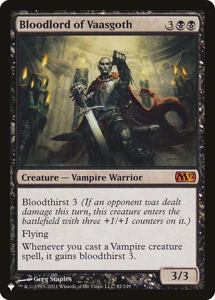 Bloodlord of Vaasgoth (PLIST-086) - The List - Premium MTG Single from Wizards of the Coast - Just $0.36! Shop now at Game Crave Tournament Store