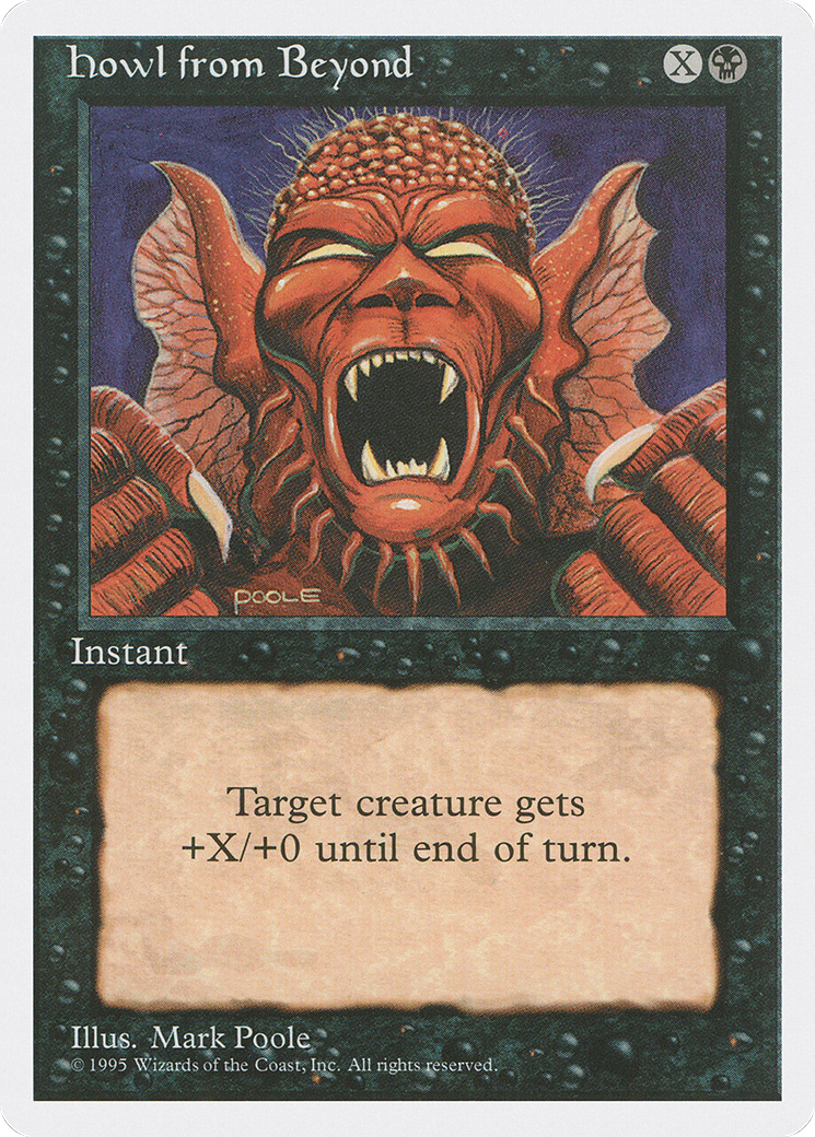 Howl from Beyond (4ED-141) - Fourth Edition - Premium MTG Single from Wizards of the Coast - Just $0.08! Shop now at Game Crave Tournament Store