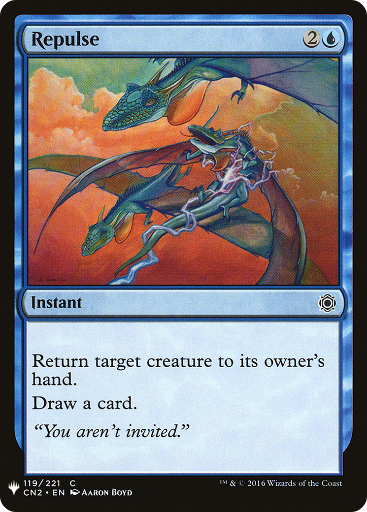 Repulse (MB1-466) - Mystery Booster - Premium MTG Single from Wizards of the Coast - Just $0.08! Shop now at Game Crave Tournament Store