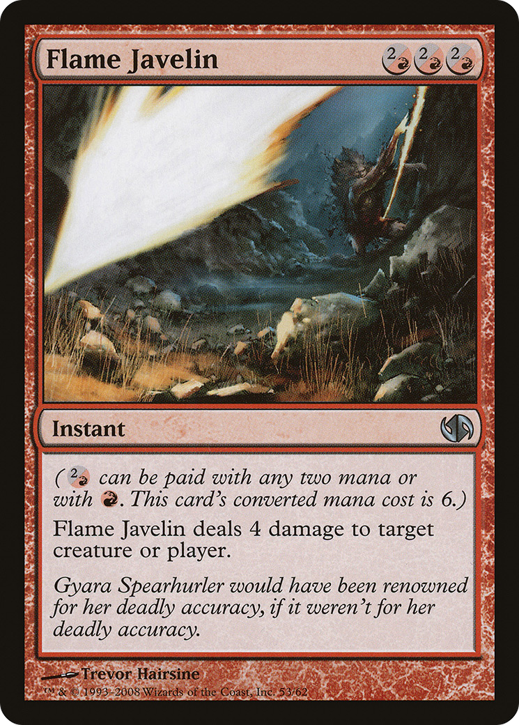 Flame Javelin (DD2-053) - Duel Decks: Jace vs. Chandra - Premium MTG Single from Wizards of the Coast - Just $0.08! Shop now at Game Crave Tournament Store