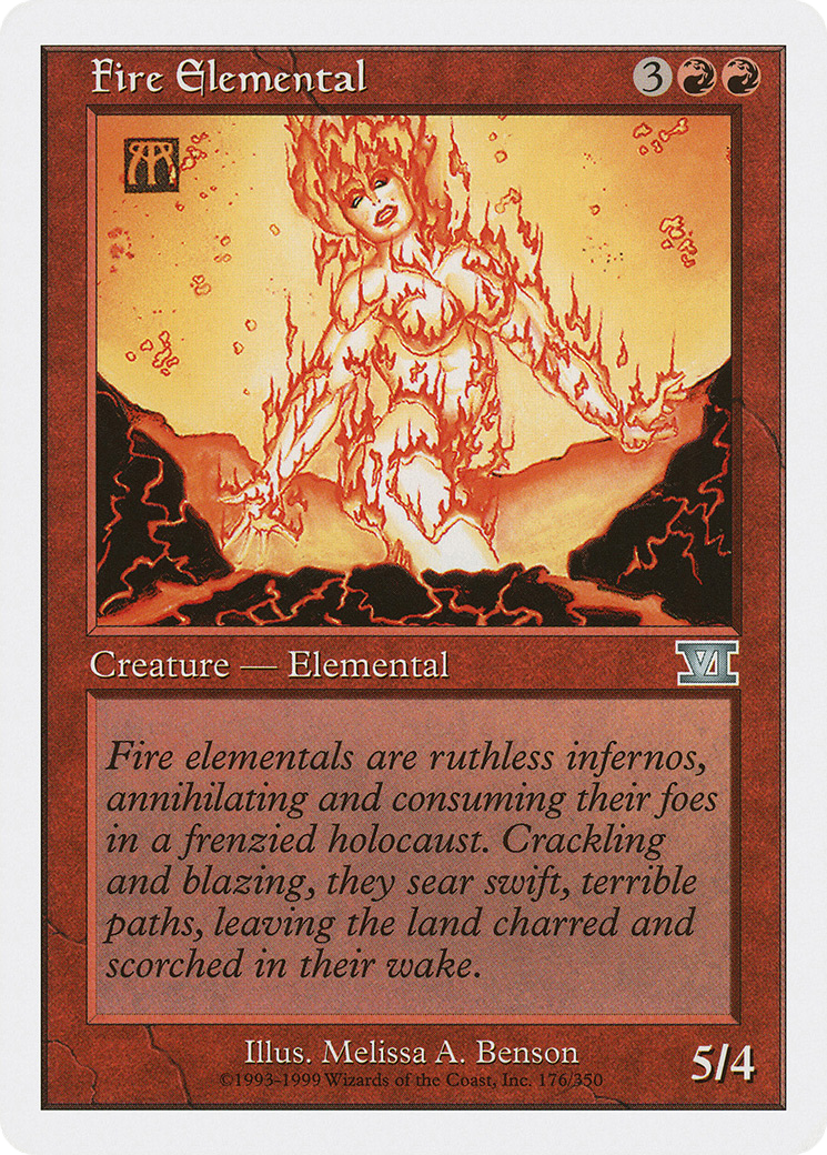 Fire Elemental (6ED-176) - Classic Sixth Edition - Premium MTG Single from Wizards of the Coast - Just $0.08! Shop now at Game Crave Tournament Store